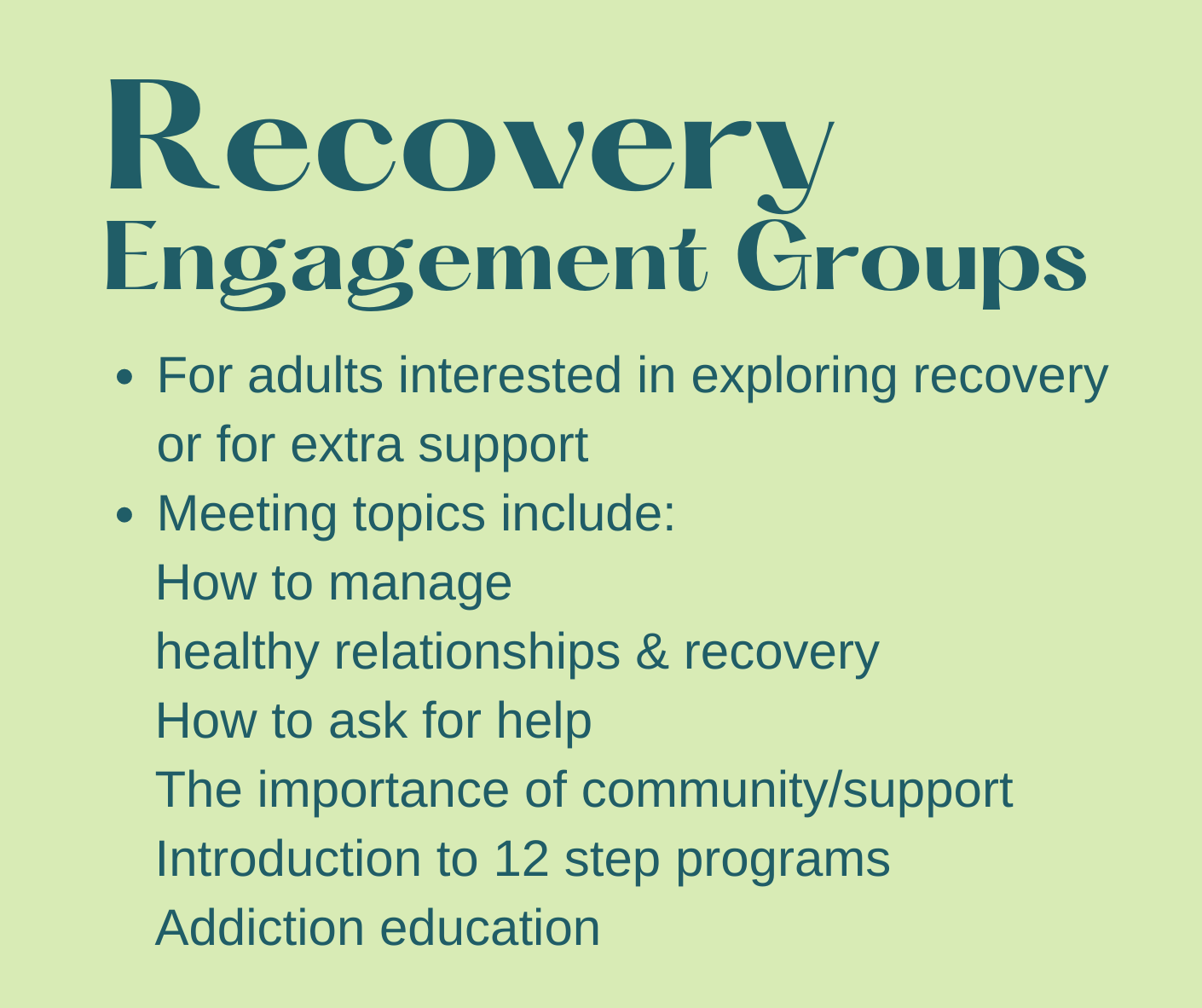 Recovery Engagement Groups (2)